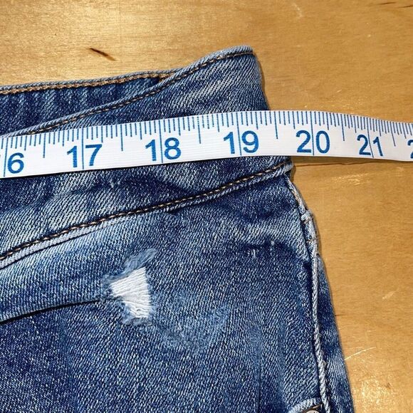 Talbots Womens Everyday Relaxed Frayed Hem Denim Jeans Mid Wash Blue Size 18 - Picture 8 of 10